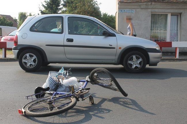 Rowerzystka w szpitalu - zdjęcia