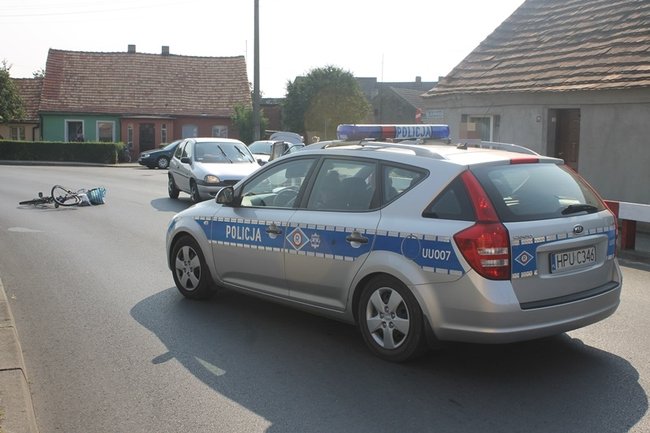 Rowerzystka w szpitalu - zdjęcia