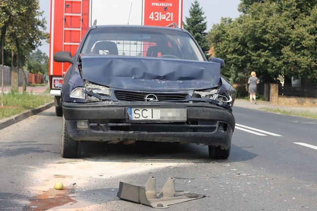 Nie wyhamował w porę - zdjęcia