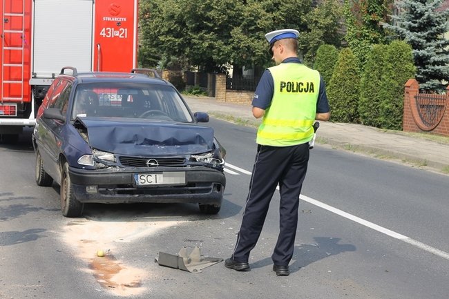 Nie wyhamował w porę - zdjęcia
