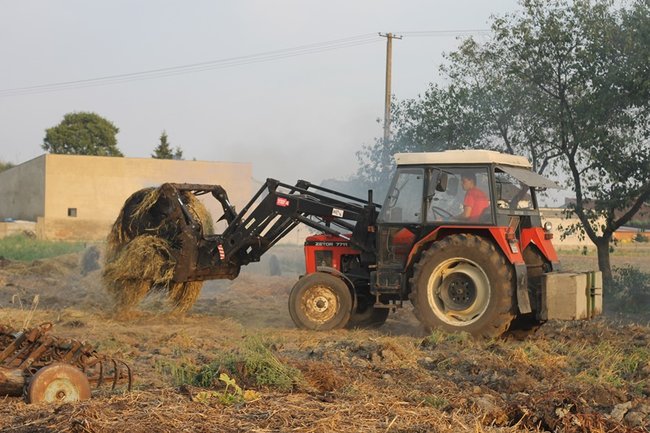 Spłonął budynek w Pogorzeli - zdjęcia