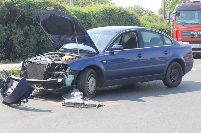 Zderzyli się na skrzyżowaniu - zdjęcia