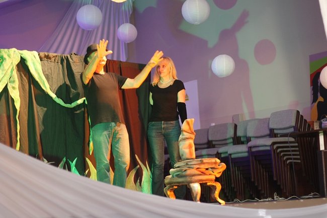 Przedstawienie z niezwykłymi aktorami - zdjęcia