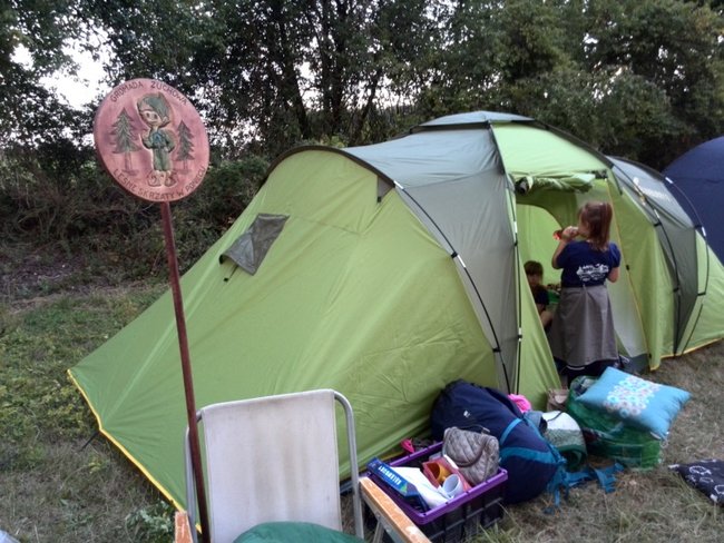 Jesienne harce w lesie - zdjęcia