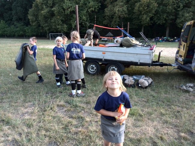 Jesienne harce w lesie - zdjęcia