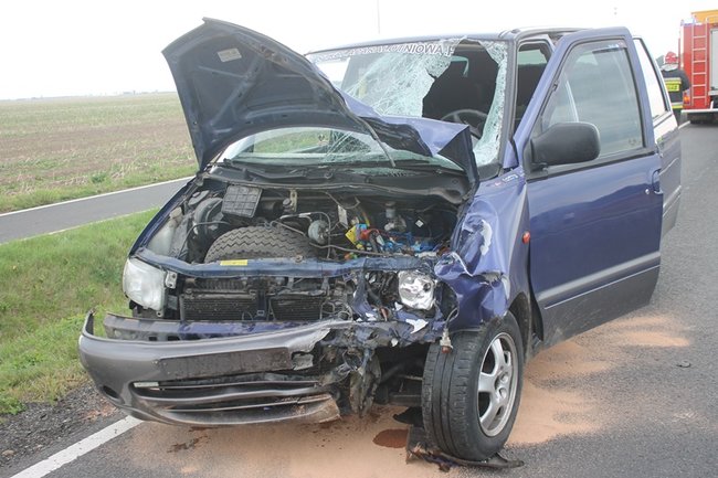 Motocyklista w ciężkim stanie - zdjęcia