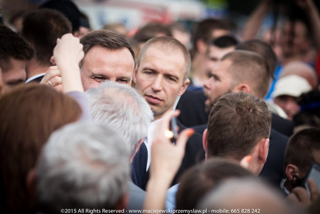 Tłum powitał prezydenta - fotorelacja
