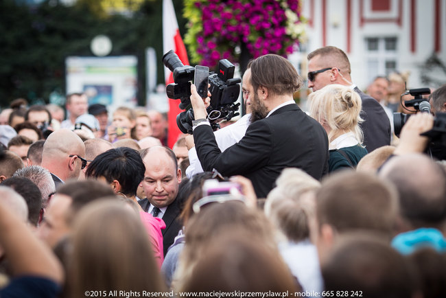 Tłum powitał prezydenta - fotorelacja