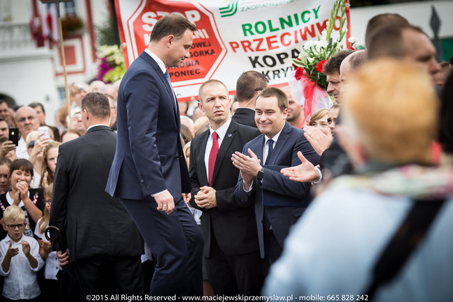 Tłum powitał prezydenta - fotorelacja