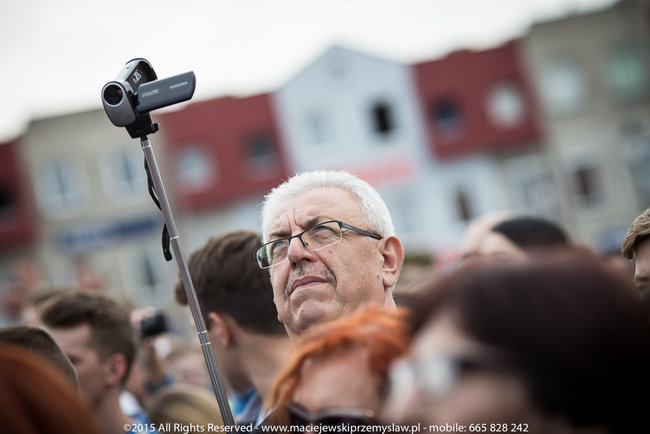 Tłum powitał prezydenta - fotorelacja