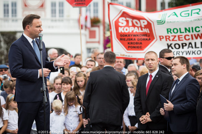 Tłum powitał prezydenta - fotorelacja