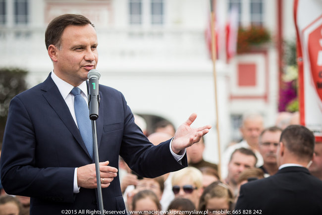 Tłum powitał prezydenta - fotorelacja