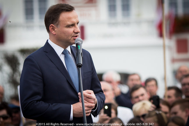 Tłum powitał prezydenta - fotorelacja