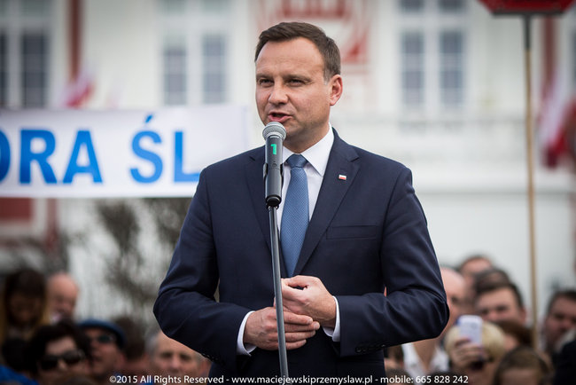 Tłum powitał prezydenta - fotorelacja