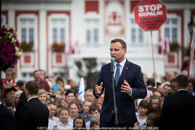 Tłum powitał prezydenta - fotorelacja