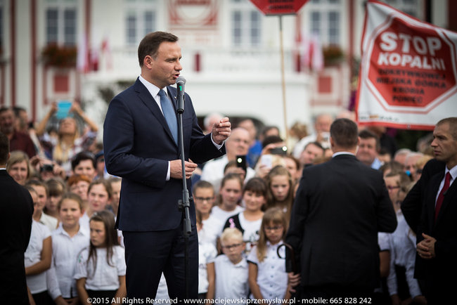 Tłum powitał prezydenta - fotorelacja