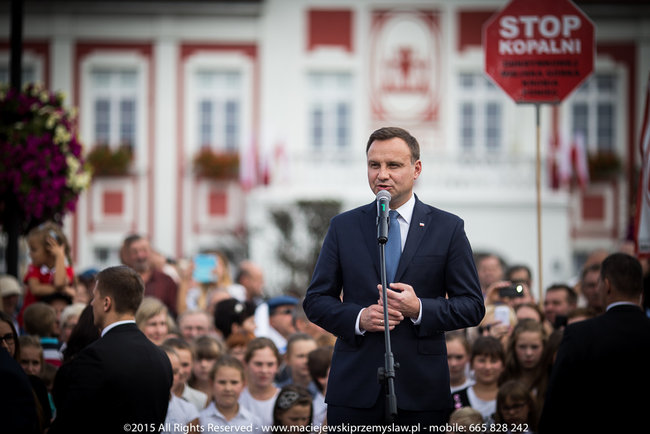 Tłum powitał prezydenta - fotorelacja