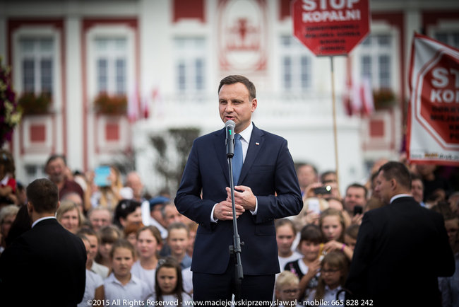 Tłum powitał prezydenta - fotorelacja