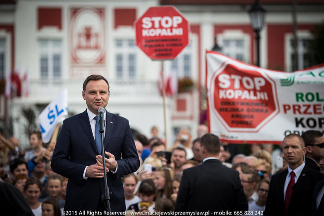 Tłum powitał prezydenta - fotorelacja