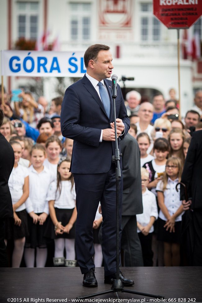 Tłum powitał prezydenta - fotorelacja