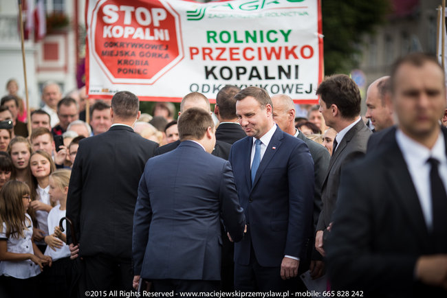 Tłum powitał prezydenta - fotorelacja