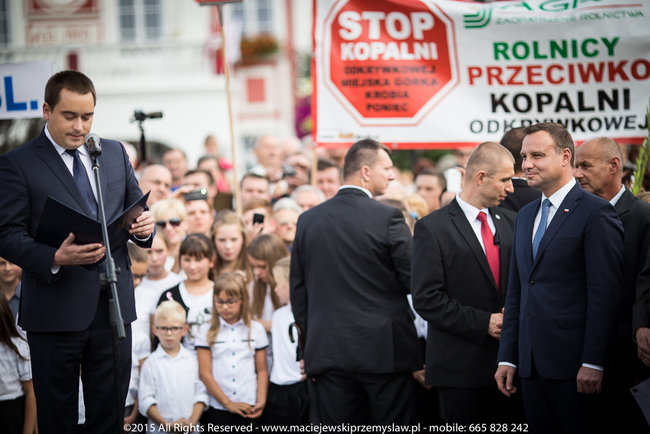 Tłum powitał prezydenta - fotorelacja