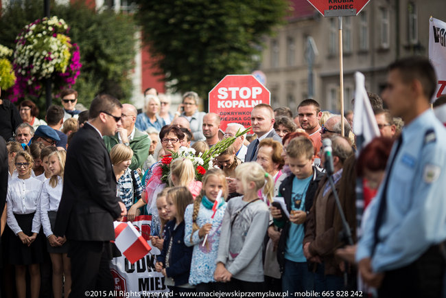Tłum powitał prezydenta - fotorelacja
