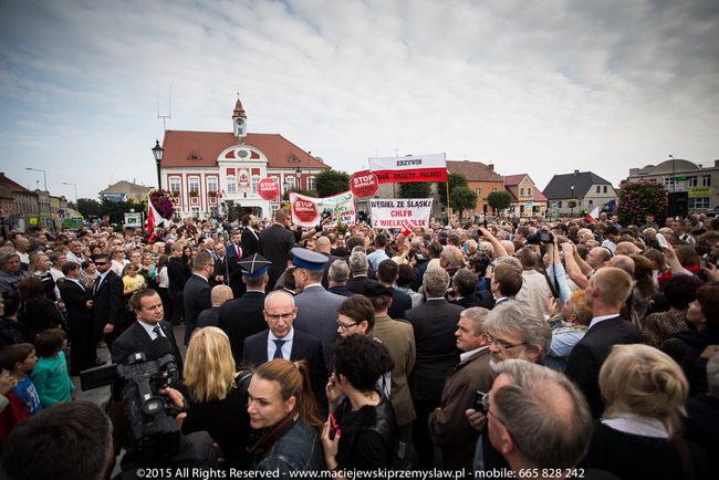 Tłum powitał prezydenta - fotorelacja