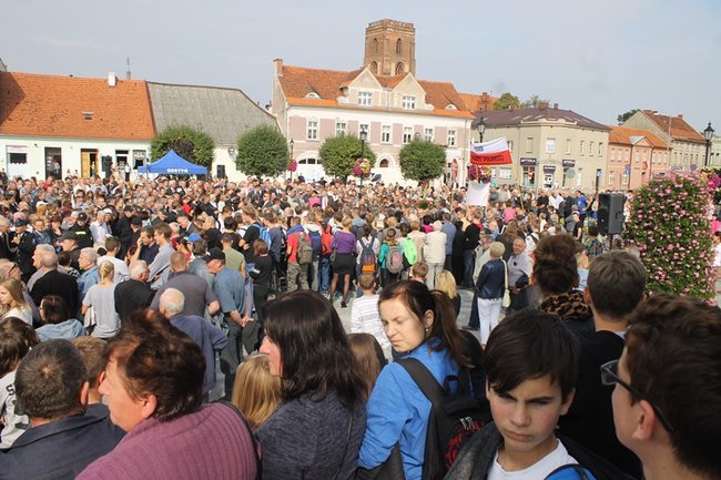 Tłum powitał prezydenta - fotorelacja