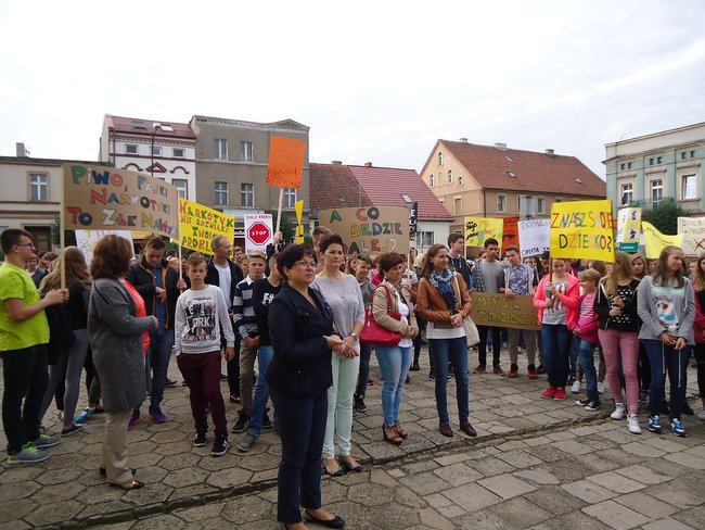 Burmistrz poparł ich protest - zdjęcia