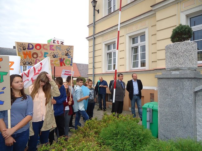 Burmistrz poparł ich protest - zdjęcia