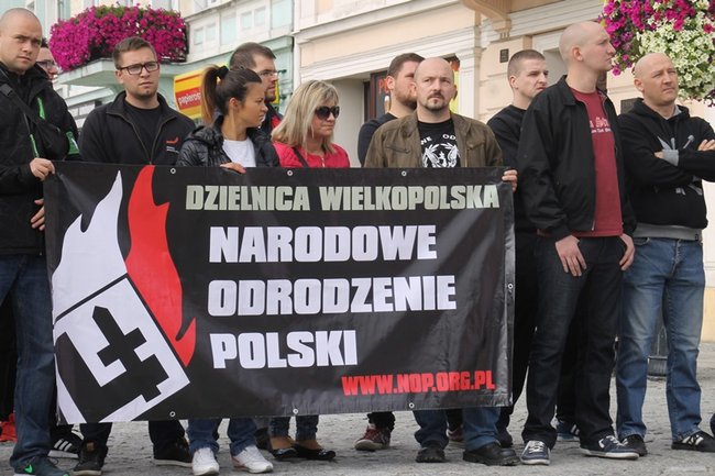 Manifestacja na gostyńskim rynku - zdjęcia