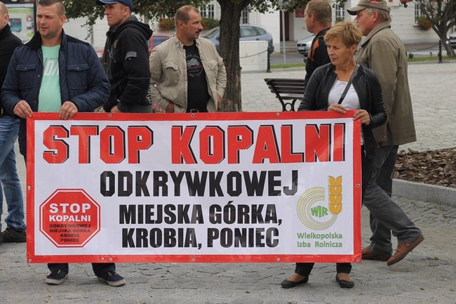 Manifestacja na gostyńskim rynku - zdjęcia