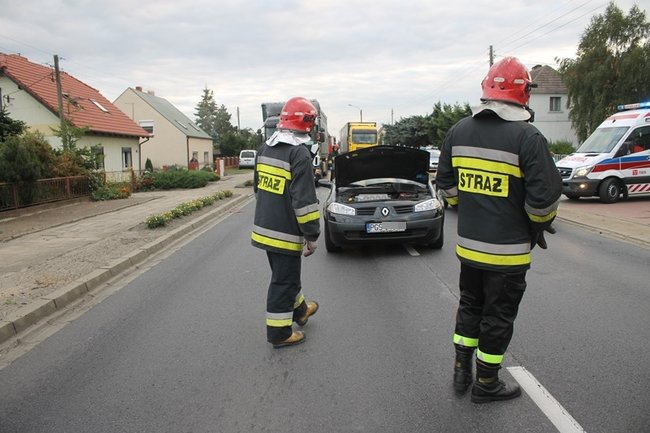 Kierowca renault w szpitalu - zdjęcia