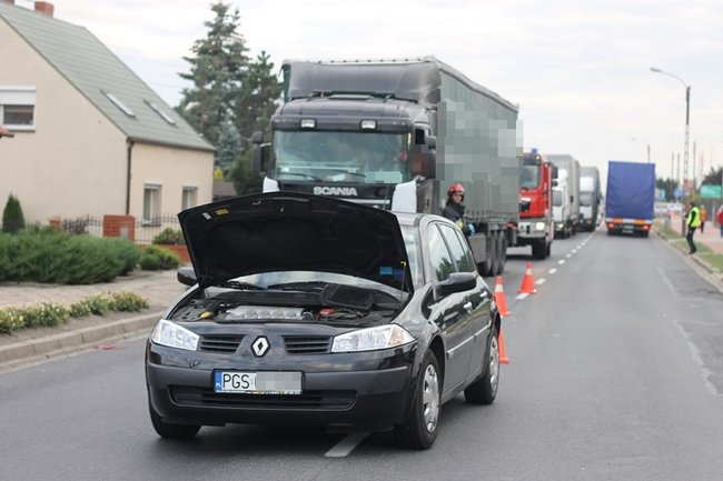 Kierowca renault w szpitalu - zdjęcia