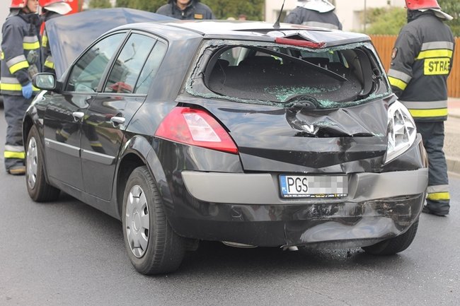Kierowca renault w szpitalu - zdjęcia