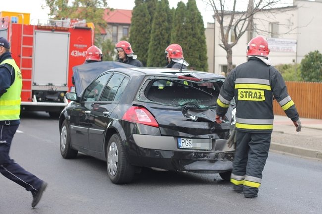 Kierowca renault w szpitalu - zdjęcia