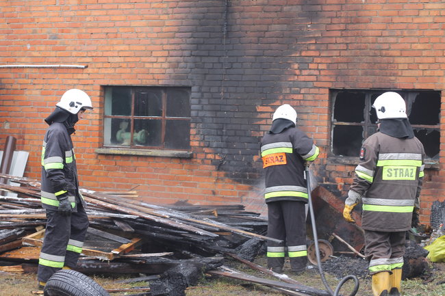 Ogień pojawił się nagle - zdjęcia