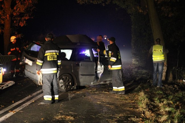 Uderzył w drzewo. Poniósł śmierć na miejscu