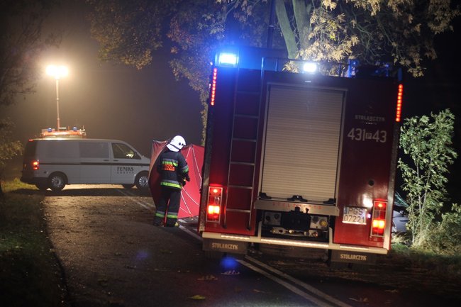 Uderzył w drzewo. Poniósł śmierć na miejscu