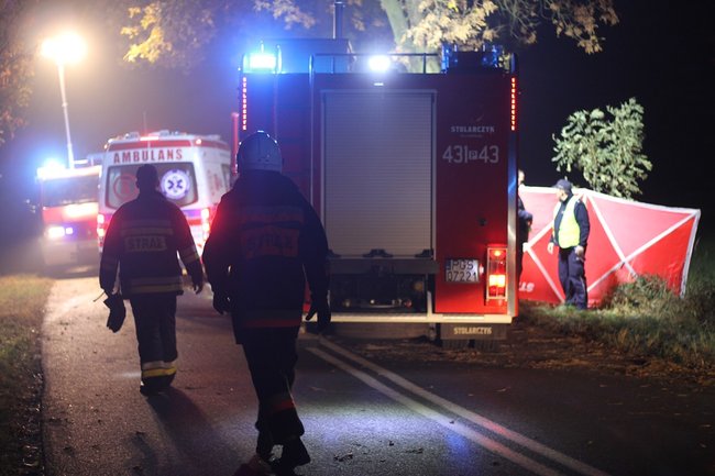Uderzył w drzewo. Poniósł śmierć na miejscu