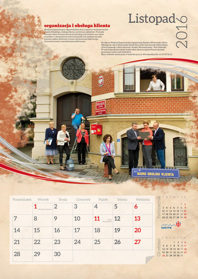 Urzędnicy i radni w kalendarzu - zdjęcia
