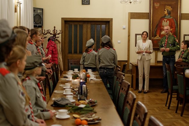 Nastrojowa Wigilia u harcerzy - zdjęcia