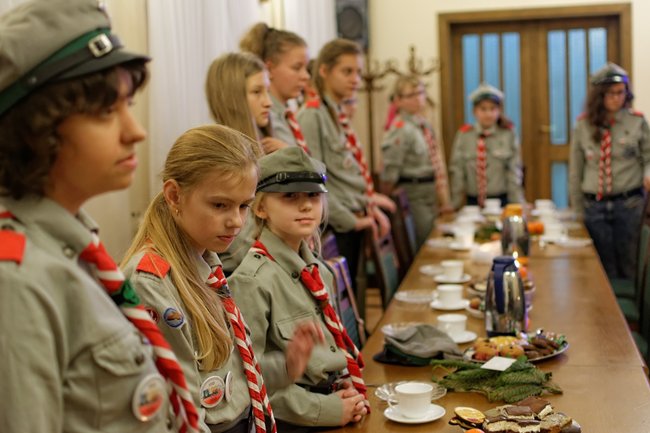 Nastrojowa Wigilia u harcerzy - zdjęcia
