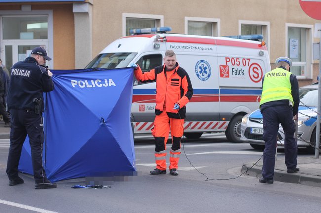 Śmierć pod kołami tira - zdjęcia