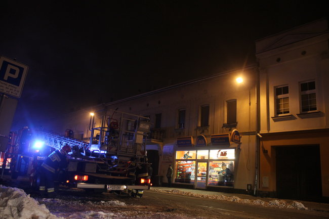 Pożar w centrum miasta - zdjęcia