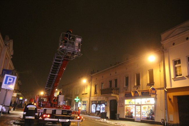 Pożar w centrum miasta - zdjęcia