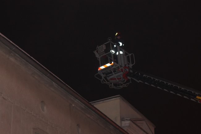 Pożar w centrum miasta - zdjęcia