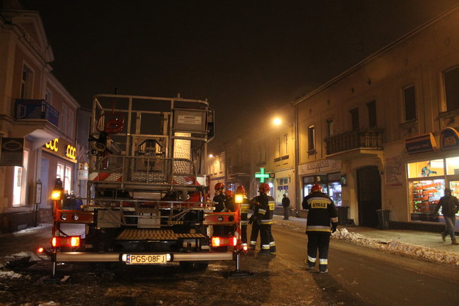 Pożar w centrum miasta - zdjęcia