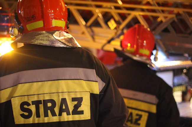 Pożar w centrum miasta - zdjęcia